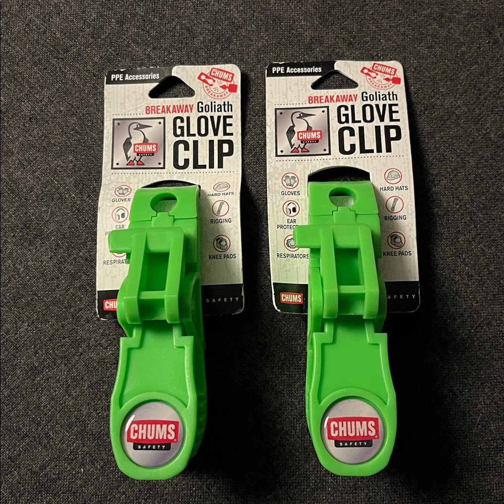 2 PPE Chums Breakaway Goliath Glove Clip Set